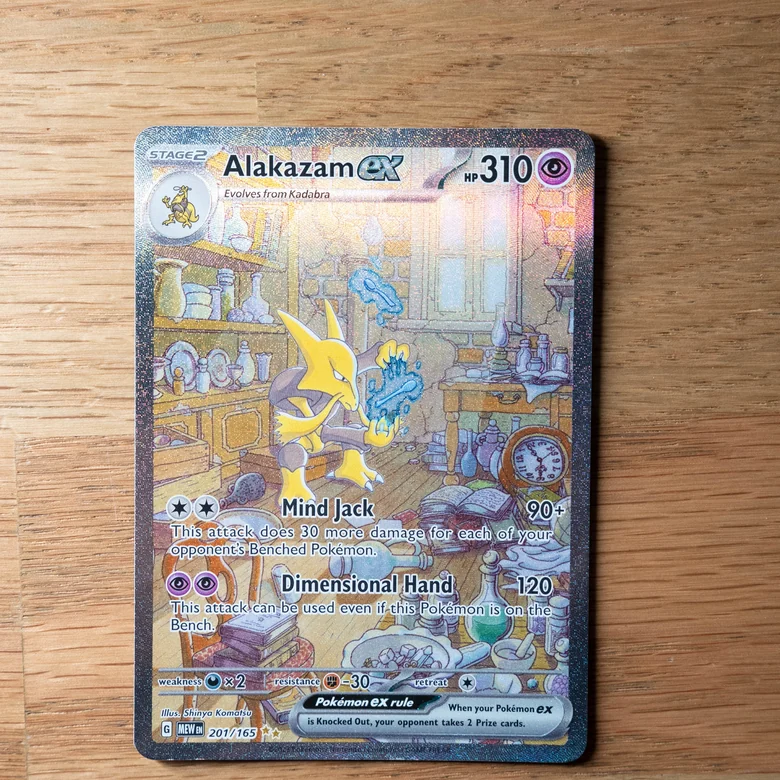 Pokemon 151 Alakazam ex 201/165 Special Illustration Rare SIR For Sale Australia