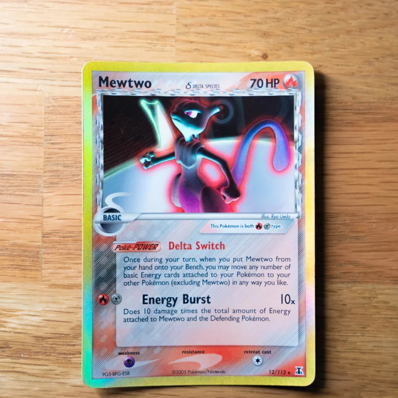 2005 Pokemon EX Delta Species Mewtwo Holo 12/113 Ungraded For Sale Australia