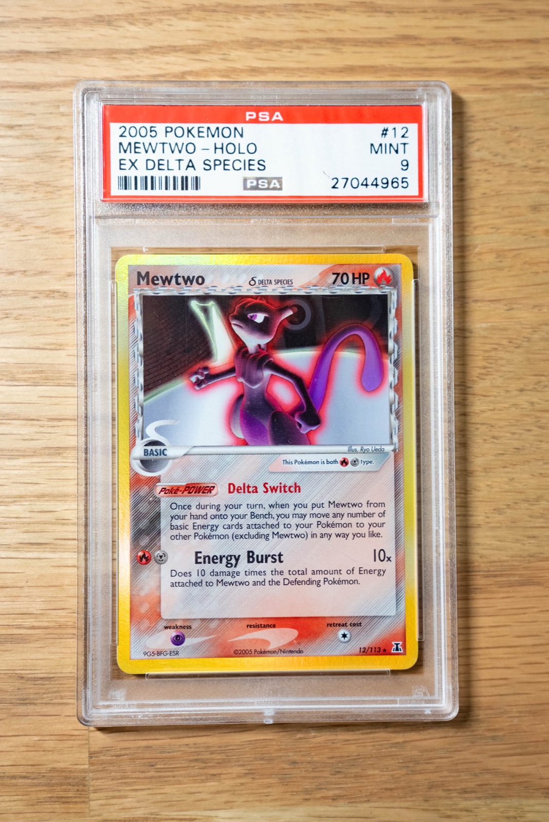 Mewtwo Holo Delta Species PSA 9 Pokemon Card For Sale Australia