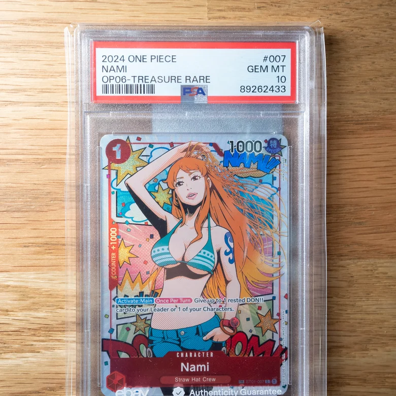 2024 One Piece Card Game Nami 007 OP06 Treasure Rare PSA 10 Gem Mint For Sale Australia