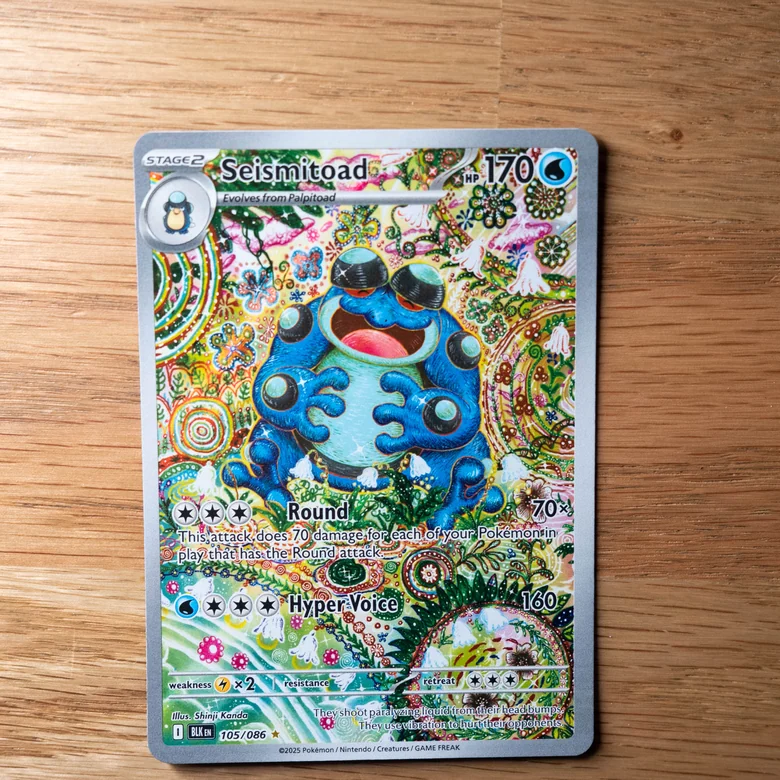 Pokemon Black Bolt Seismitoad 105/086 Illustration Rare For Sale Australia