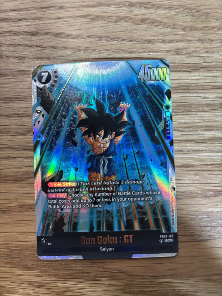 Son Goku GT FB07-122 Secret Rare Wish For Shenron Dragon Ball Fusion World Card For Sale