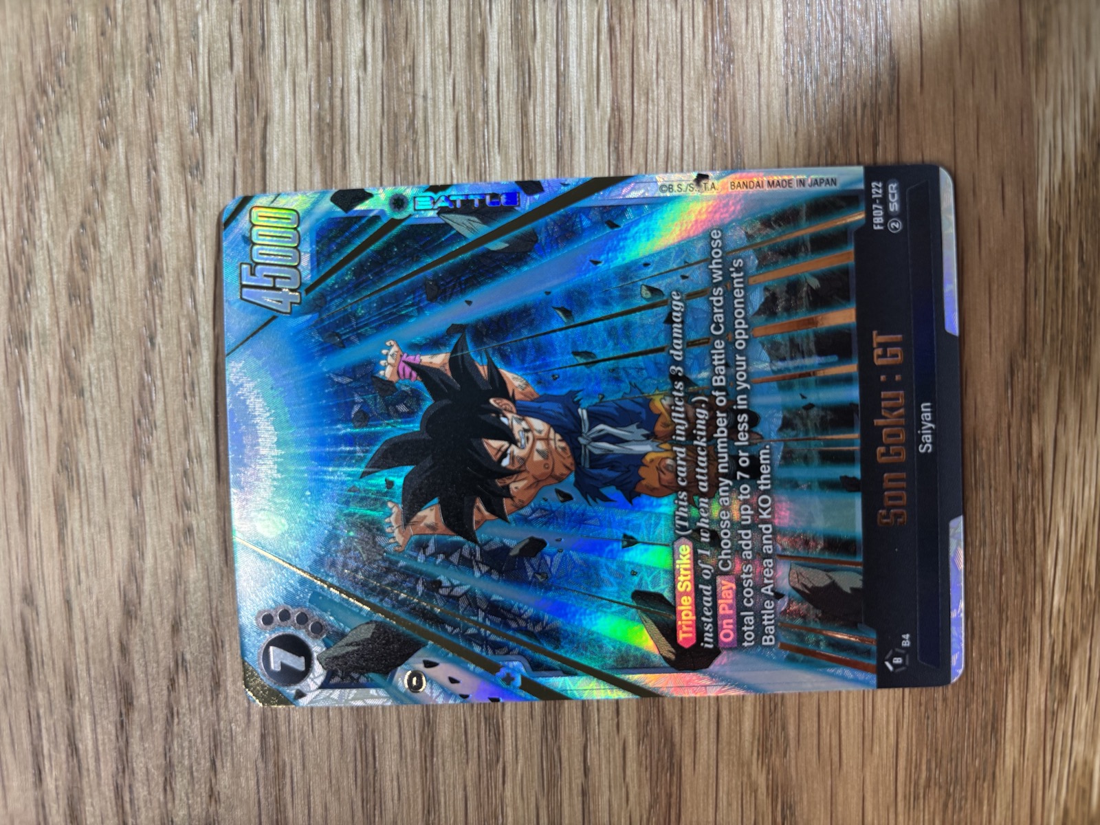 Son Goku GT FB07-122 Secret Rare Wish For Shenron Dragon Ball Fusion World Card For Sale